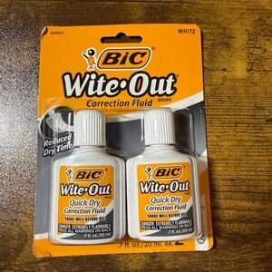 Bic Whiteout. New